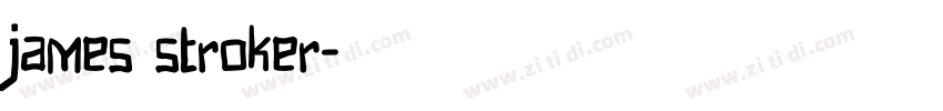james stroker字体转换